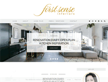 Tablet Screenshot of firstsenseinteriors.co.uk